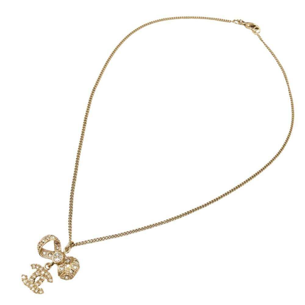 CHANEL Authentic Gold Logo Necklace - Picture 6 of 8